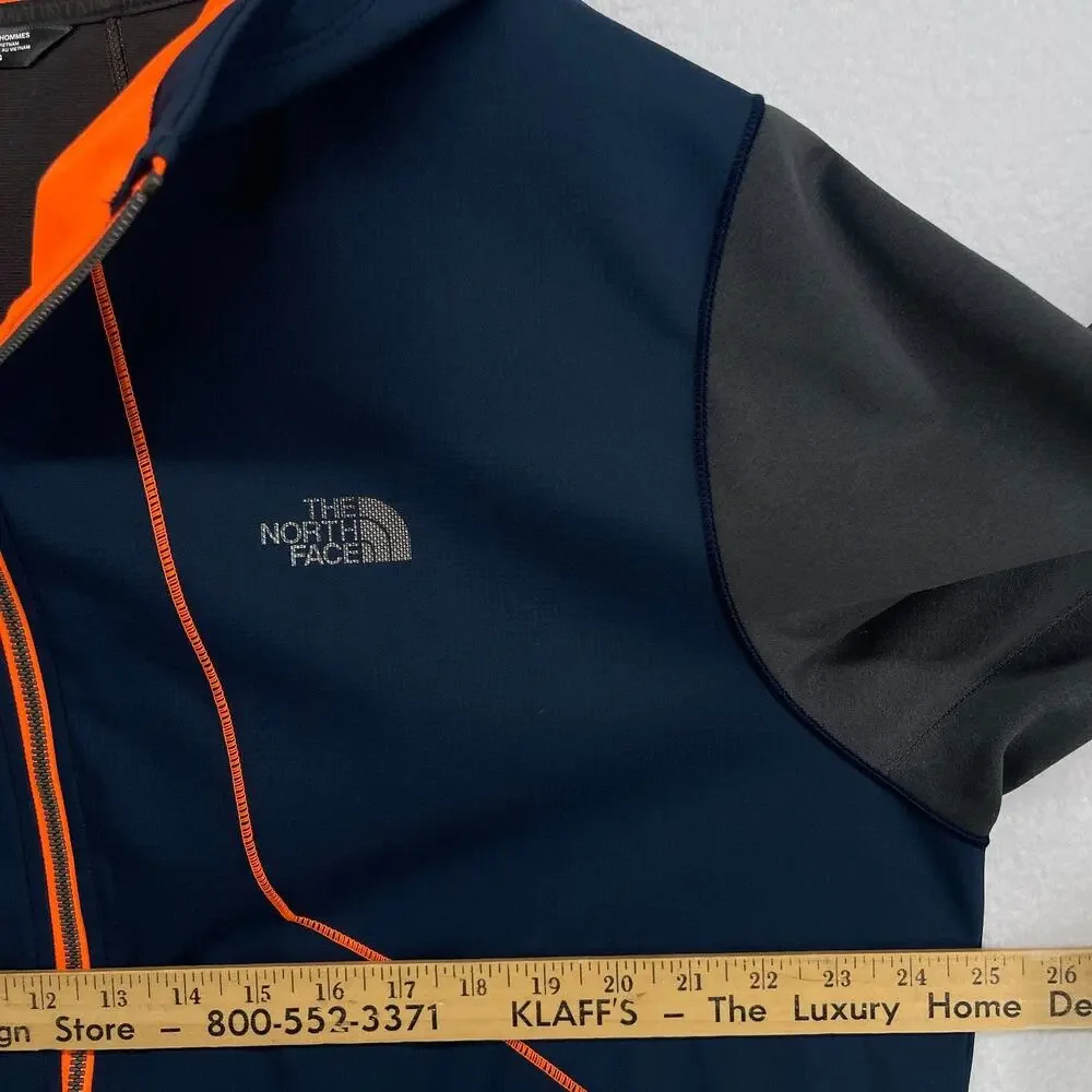 THE NORTH FACE Jacket Mens XL Kilowatt Hoodie Trail Thumbholes Windbreaker Blue